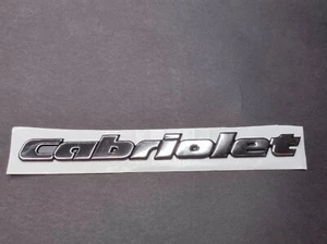 VW Golf MK3 Cabrio Cabriolet Badge Emblem Chrome New Genuine OEM Part 1E0853687C - Picture 1 of 1