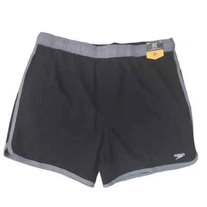 Speedo Men’s 5.5" Anthracite High-Performance UPF 50 Comfort Swim Trunks XXL NWT - Picture 1 of 16