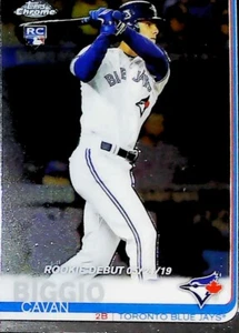 2019 TOPPS CHROME #64 CAVAN BIGGIO ROOKIE DEBUT TORONTO BLUE JAYS - Picture 1 of 2