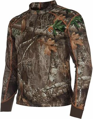 ScentLok Savanna Aero Attack 1/4 Zip Hunting Shirt (Realtree Edge, XXX-Large) - Image 1 of 4