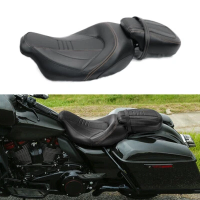 Asiento de conductor pasajero para Harley Davidson Electra Street Glide 2009-2021 Foto 1 de 4