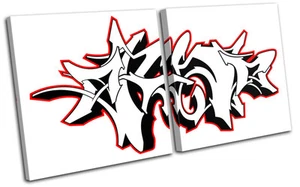 Abstract Graffiti MULTI CANVAS WALL ART Picture Print VA - Picture 1 of 1