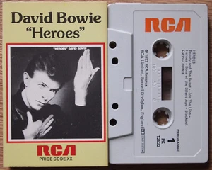 DAVID BOWIE - " HEROES " (RCA PK12522) 1970s UK CASSETTE TAPE - Picture 1 of 3