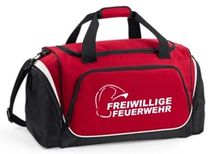 Feuerwehr Sporttasche rot FREIWILLIGE FEUERWEHR, 62 x 32 x 30 cm, 55 L - Bild 1 von 1