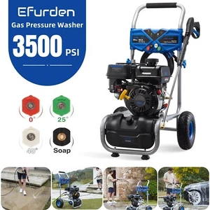 Gas Pressure Washer 2.3 GPM Gas Powered Washer 3500 PSI 209cc 4 Nozzles Garden - Picture 1 of 11
