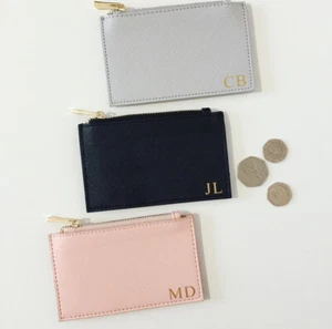 Personalised Ladies Coin Purse Card Wallet - Customised Elegant Stylish Design - Picture 1 of 9