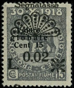 Italien 1921 Briefmarken Fiume MH Sas 25/I CV 66,00 $ 181110282 - Bild 1 von 1