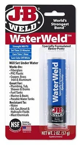 Masilla epoxi subacuática de soldadura por agua JBWELD OFF BLANCA 2 OZ - Imagen 1 de 1