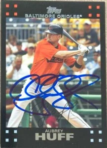 Aubrey Huff Autographed 2007 Topps #43 - Picture 1 of 1