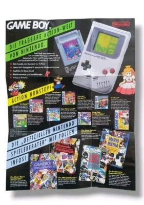 ⚡Super Nintendo SNES Gameboy Classic Werbung Flyer Poster Anleitung Retro Game⚡ - Bild 1 von 3