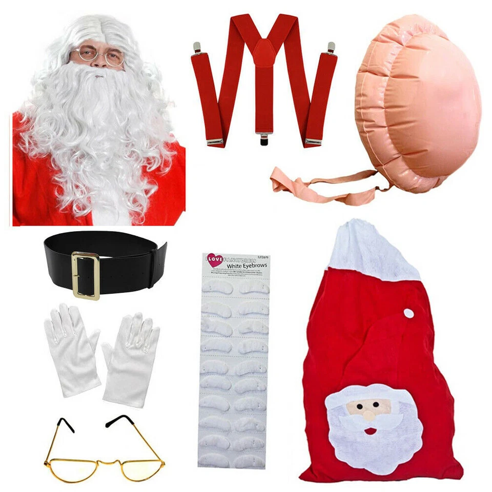 ILOVEFANCYDRESS SANTA CLAUS SET ULTIMATE FATHER CHRISTMAS COSTUME CHOICE XMAS FANCY DRESS LOT