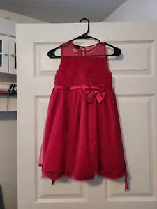 Holiday Editions Girls Red Sleeveless Dress Size L 10/12 - Picture 1 of 3