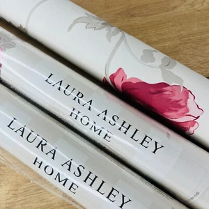 3 Laura Ashley Freshford Cranberry Wallpaper 2 Sealed 1 Opened - Picture 1 of 9