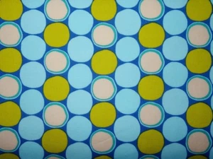 Punkte Kreise blau grün weiß  Baumwolle Webware Meterware Baumwollstoff - Bild 1 von 2