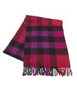 Pre Loved Burberry Soft Cashmere Stole In Purple And Red  -  Scarves & Shawls  -