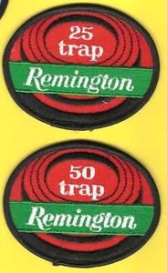 Lot of 2 Remington Trap 25 & 50 Straight Shooting patches - Picture 1 of 1