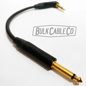 CABLE DE GUITARRA MOGAMI 2524 1,5 PIES - NEUTRIK DERECHA RA A RECTO ST ENCHUFES DORADOS - Imagen 1 de 12