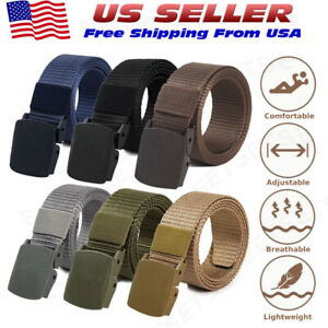 Men's Casual Military Tactical Belt Army Security Adjustable Quick Release Belt