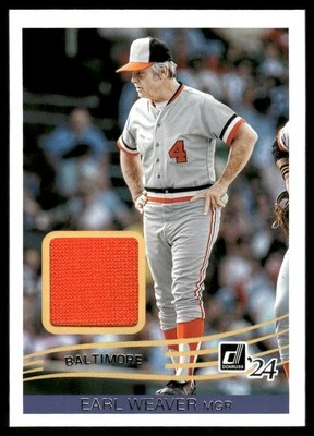 2024 Donruss #38 Earl Weaver Retro 1984 Materials - Image 1 of 2