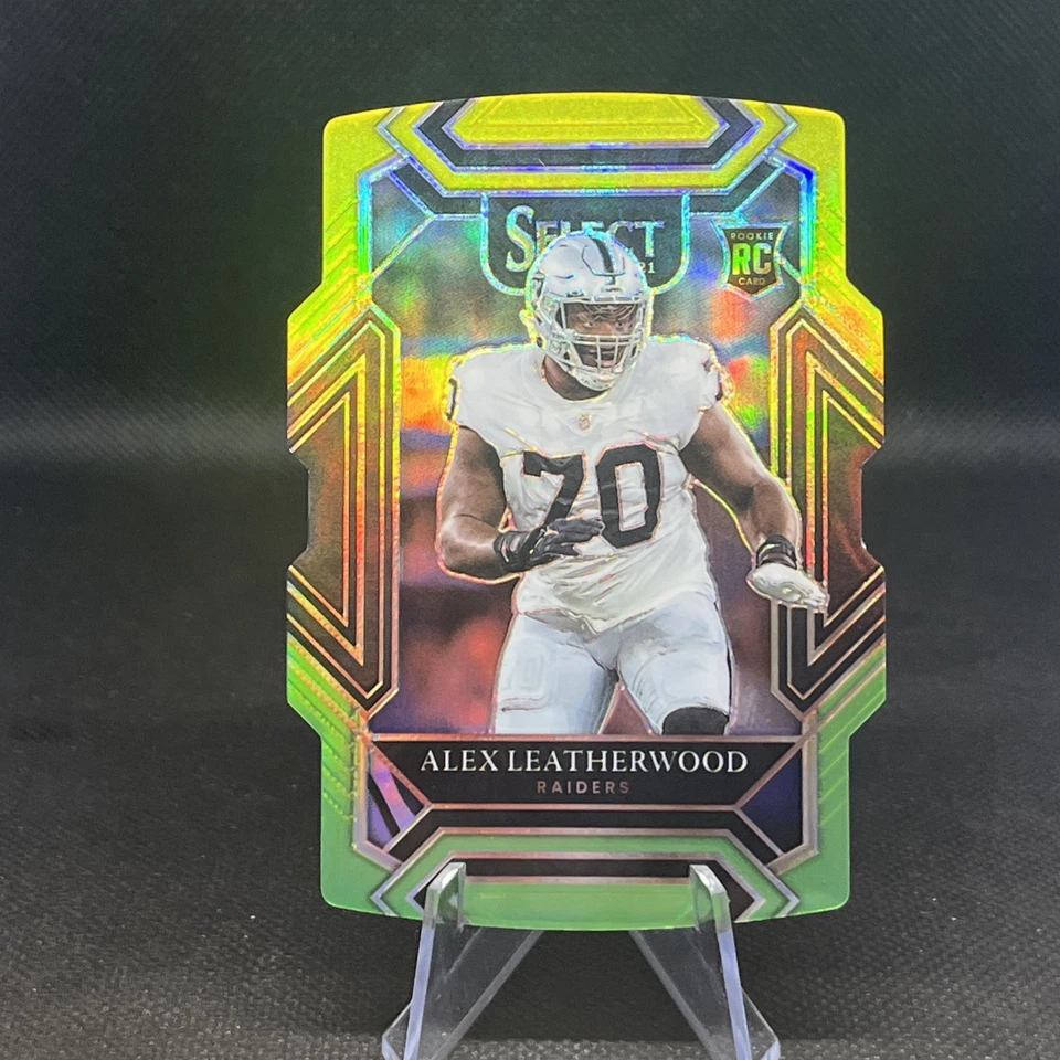 2021 Panini Select Alex Leatherwood Green & Yellow Prizm Club Level #286 Die Cut - Image 1 of 1