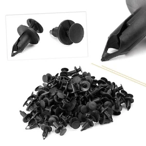 8mm Car Bumper Fender Plastic Retainer Push Pin Clip Rivet Fasteners Car 100PCS - Picture 1 of 8