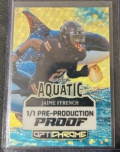 2025 Leaf Optichrome Jaime Ffrench 1/1 Pre-Production Proof Texas Longhorns WR - Picture 1 of 2