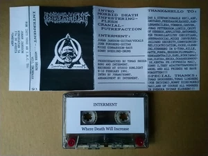 INTERMENT Where Death Will Increase Tape, Nihilist Crematory Grave Dismember - Picture 1 of 1