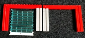 LEGO Garage Door Blue Red Bundle Lot 1x2x5 Channel Brick 4218 4219 88393 4216 - Picture 1 of 3