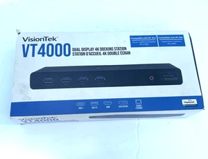 VisionTek VT4000 Dual Display 4K Docking Station 901005 NEW - Picture 1 of 8