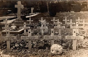 Canada WWI Canadian Soldier Graves RPPC Photo Postcard COPY - Picture 1 of 2