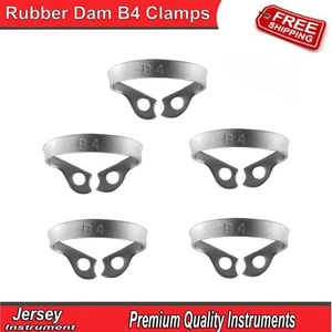 5 PCS Set Rubber Dam B4 Brinker Clamps Tissue Retracting Endodontic Instruments - Picture 1 of 5