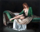 Decor Girl nude realism Oil Painting Giclee Art Printed on canvas