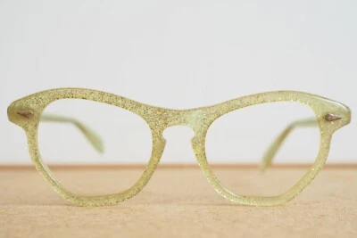  Gafas De Colección Años 60 Ojo de Gato Brillo Nuevo Antiguo Stock Hecho en EE. UU. Tamaño Más Pequeño Foto 1 de 4