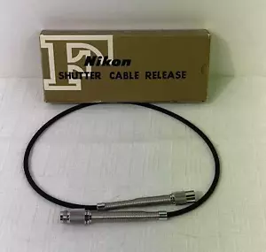 Nikon F Shutter Cable Release w/ Box & Paperwork - Vintage, Japan, Black - Picture 1 of 8