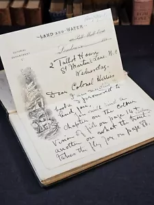 1898 Old Flies in New Dresses by Charles Edward Walker with letter by author - Bild 1 von 17