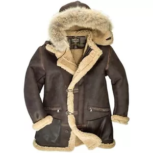 Cockpit USA (formerly Avirex Ltd) B-7 Flight jacket parka NWT sheepskin 34-52 - Picture 1 of 12