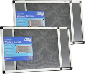 2 Pack Adjustable Expandable Window Screens - Horizontal 15" H x 21" - 39" W - Picture 1 of 3