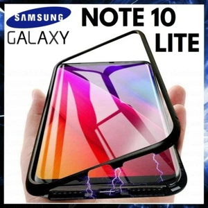 COVER MAGNETICA PER SAMSUNG GALAXY NOTE 10 LITE CUSTODIA  RETRO VETRO TEMPERATO - Zdjęcie 1 z 7