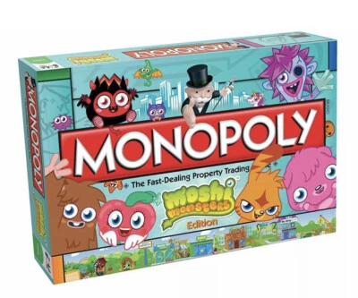 Monopoly Moshi Monsters Edition Board Game Children's Game Gift Present  - Image 1 of 4