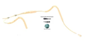 Mini schweißfest hellbraun beige Farbe Headset Mikrofon für Mipro Peavey Wireless RoHs - Bild 1 von 8