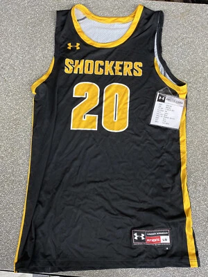 Under Armour Witchita State Shockers Basketball Jersey Mens Large Black UJKJPRW - Image 1 of 4