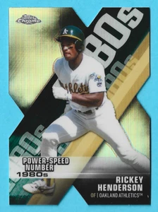 Topps Chrome Decade of Dominance 2020 Rickey Henderson Athletics A's #DOD-3 - Imagen 1 de 2