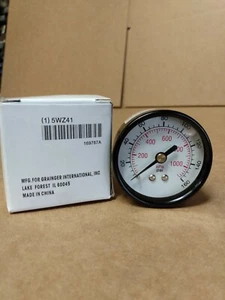 Grainger General Purpose Pressure Gauge 0-160 PSI 1/4" NPT 2" Face 5WZ41 New - Picture 1 of 3