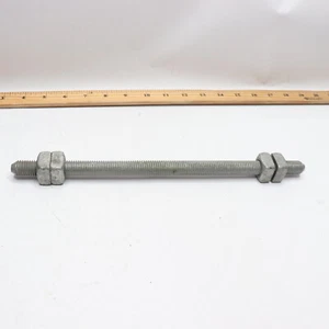 Carbon Steel Threaded Rod 5/8-18 x 12 FT - 4 Nuts Included - Picture 1 of 4