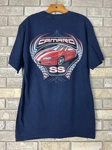 Vintage 90s 2000s Camaro SS Graphic T Shirt Sports Car Size Large Cotton Vtg - Picture 1 of 6