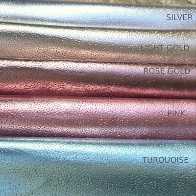 Pieles de canguro metálicas de lujo en relieve para joyería monederos zapatos y manualidades hágalo usted mismo Foto 1 de 4