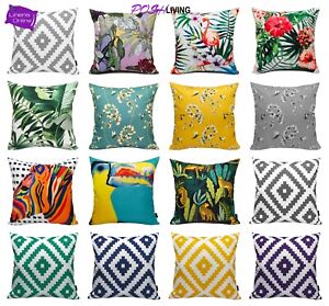 Printed Waterproof Garden Cushion Covers Case Scatter Outdoor Sofa Decor 43x43cm