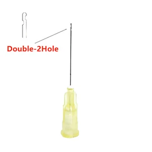 100Pcs Dental Endo Irrigation 30GA Root Canal Flushing Tips Irrigatior 2-Holes - Picture 1 of 9