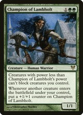 1X Champion of Lambholt - Avacyn Restored - NM/EX MTG CARD