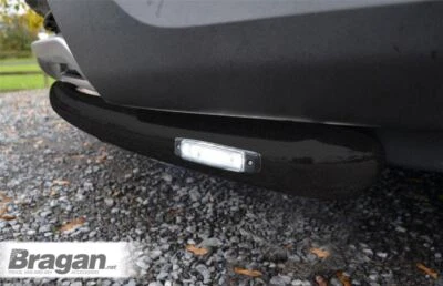 Alerón Barra + Delgado Leds para Citroën Jumpy 2007-2016 Front Parachoques Negro - Imagen 1 de 4